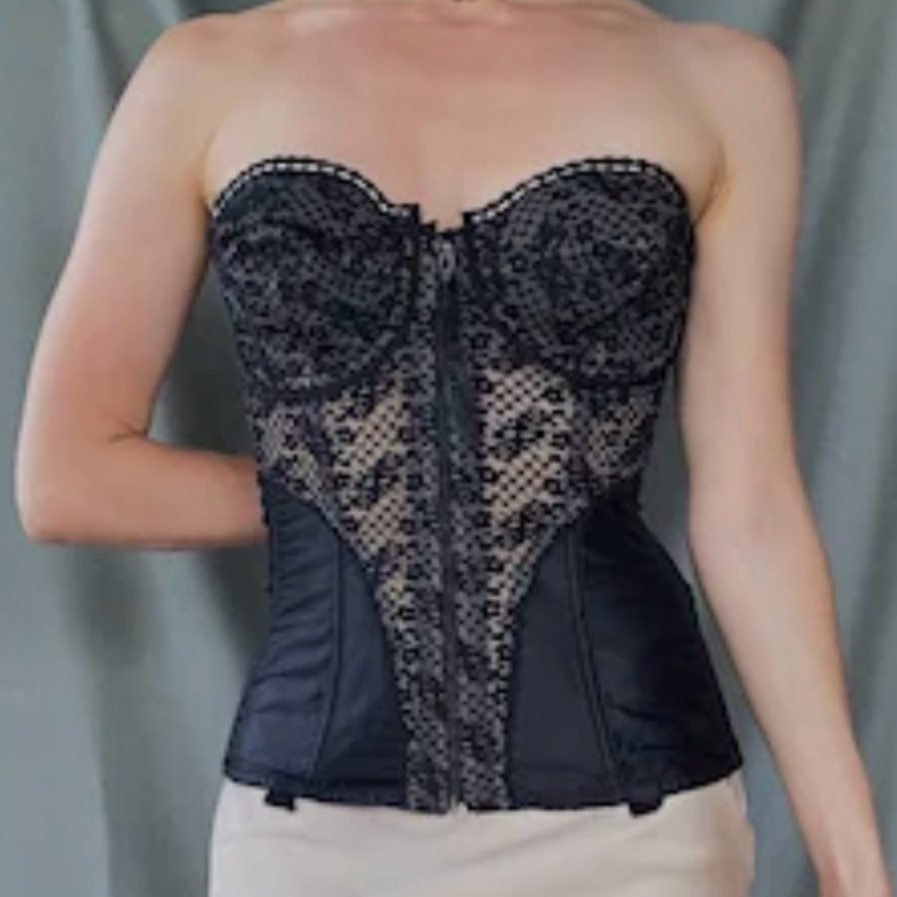 Lady Marlene Vintage Black Widow Bustier Corset